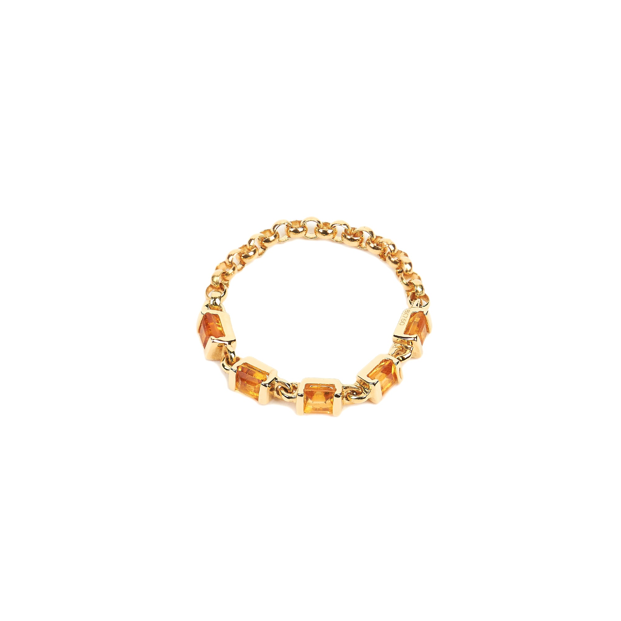 Citrine Chain Ring