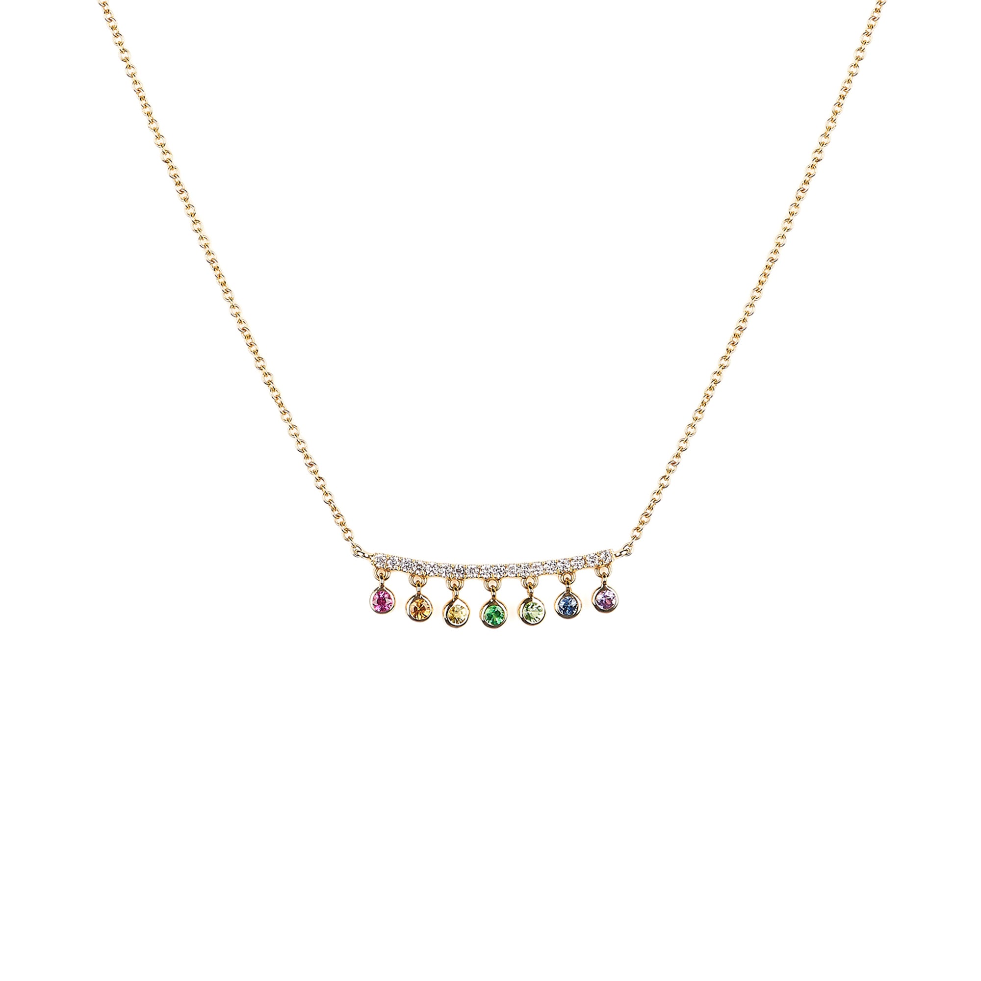 Rainbow Drop Necklace