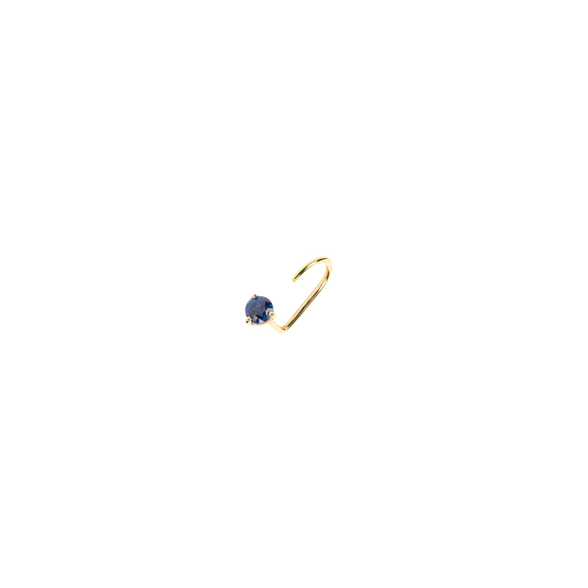 Blue Sapphire Ear Hook