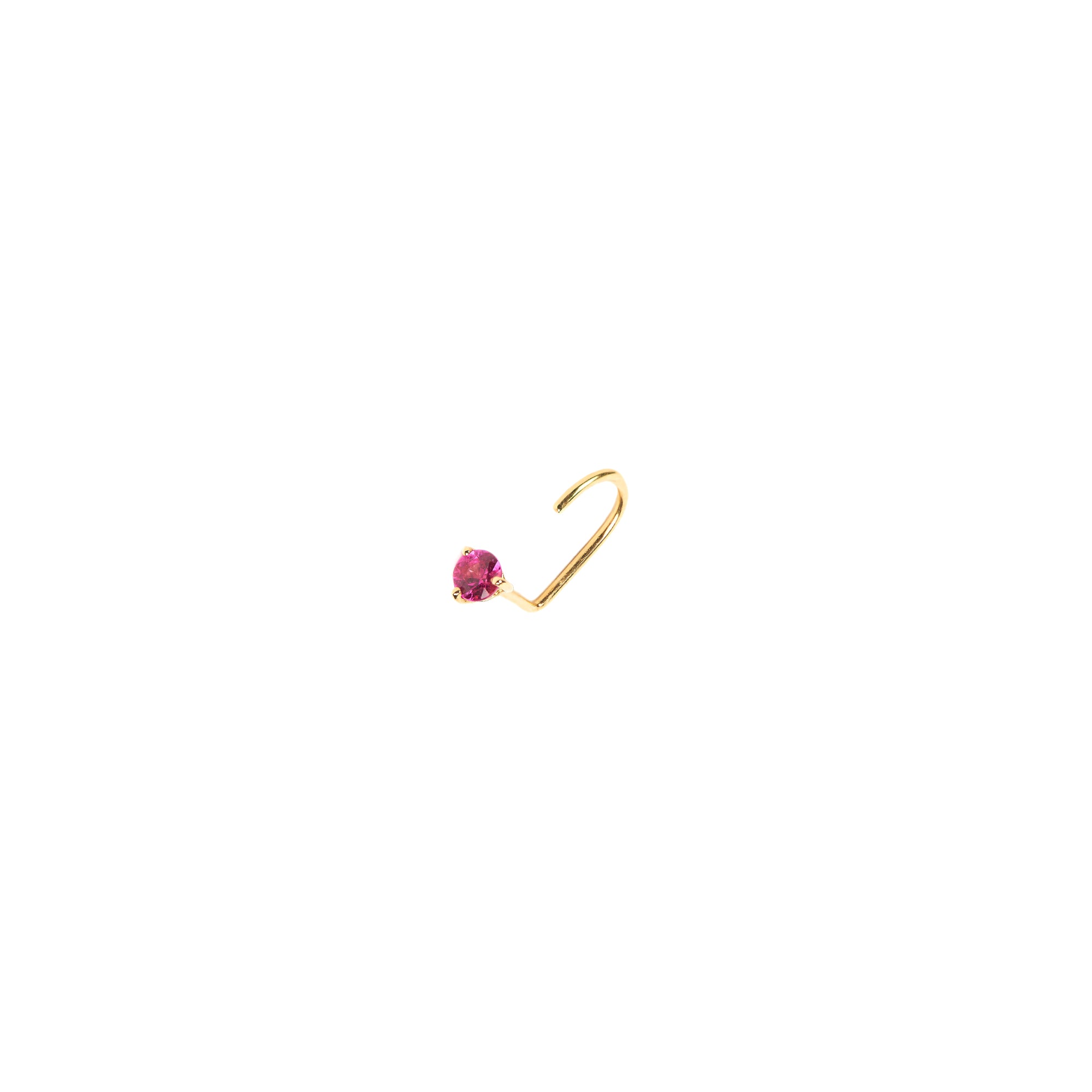 Pink Sapphire Ear Hook
