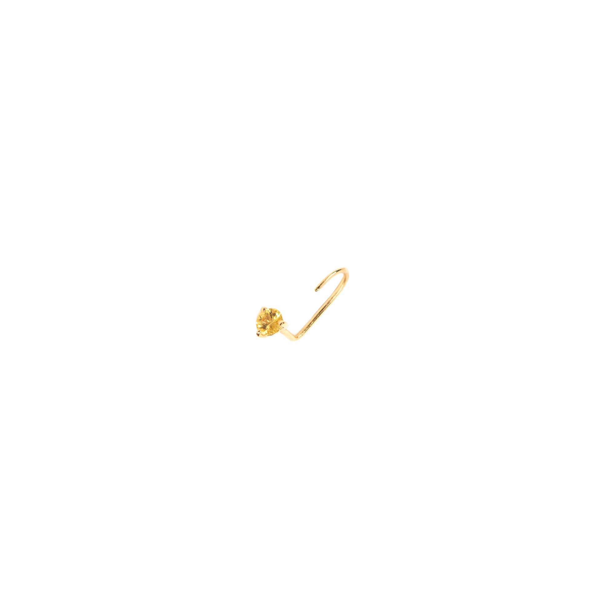 Lemon Sapphire Ear Hook