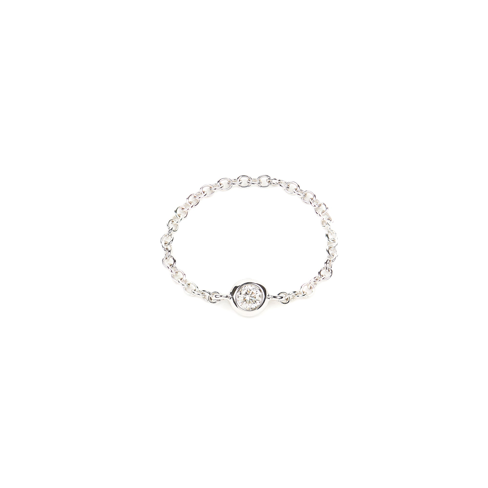 Large White Bezel Ring
