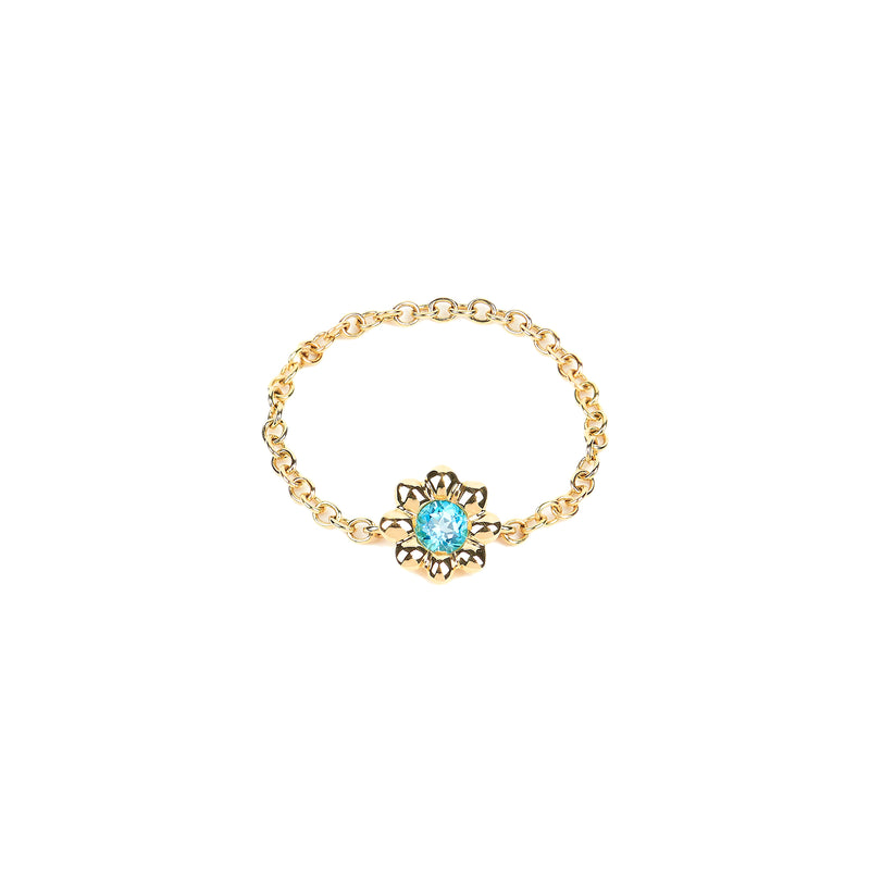 Paraiba Flower Ring