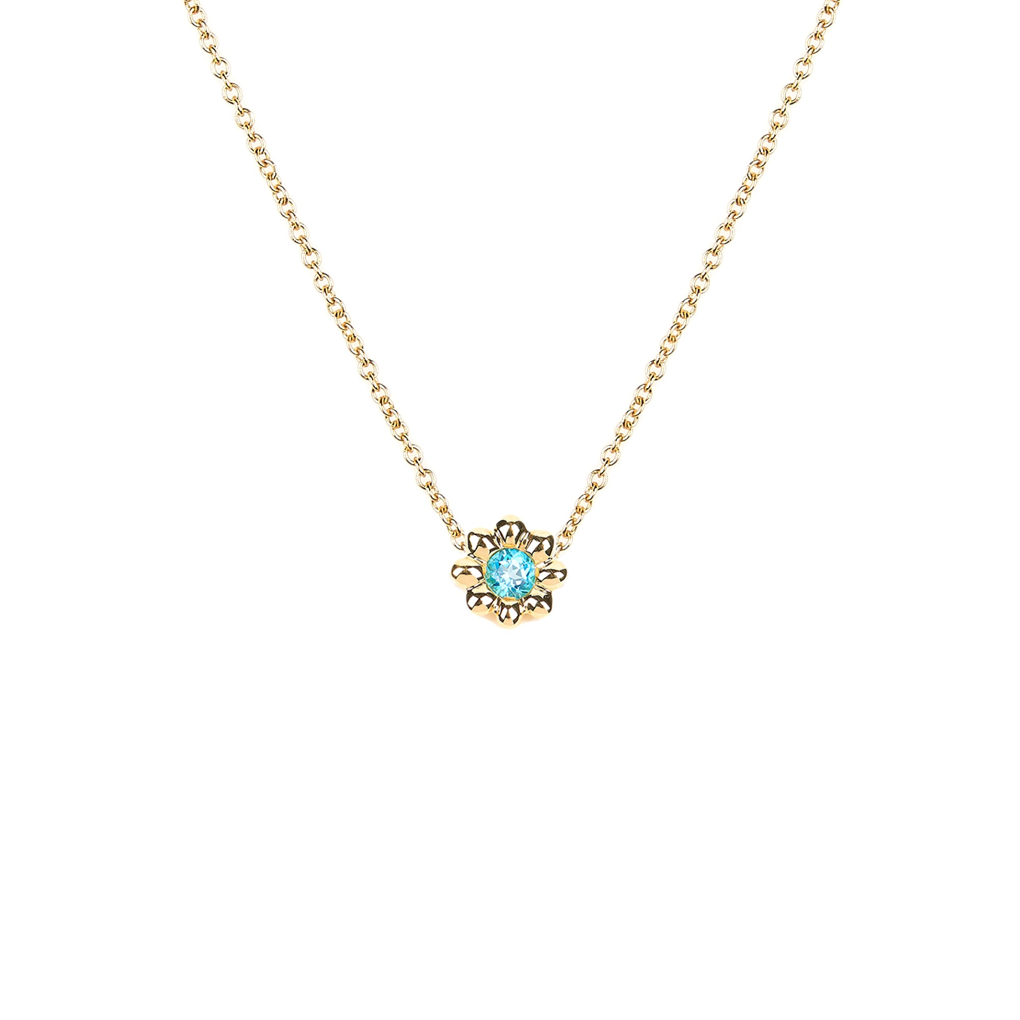 Paraiba Flower Necklace