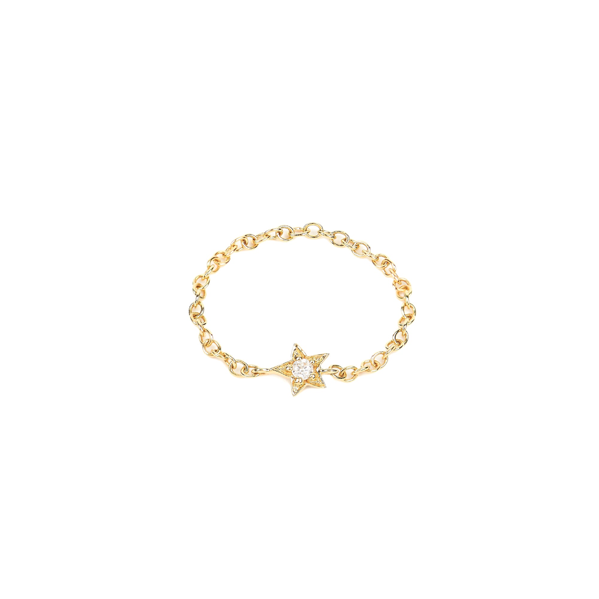 Yellow Diamond Star Ring