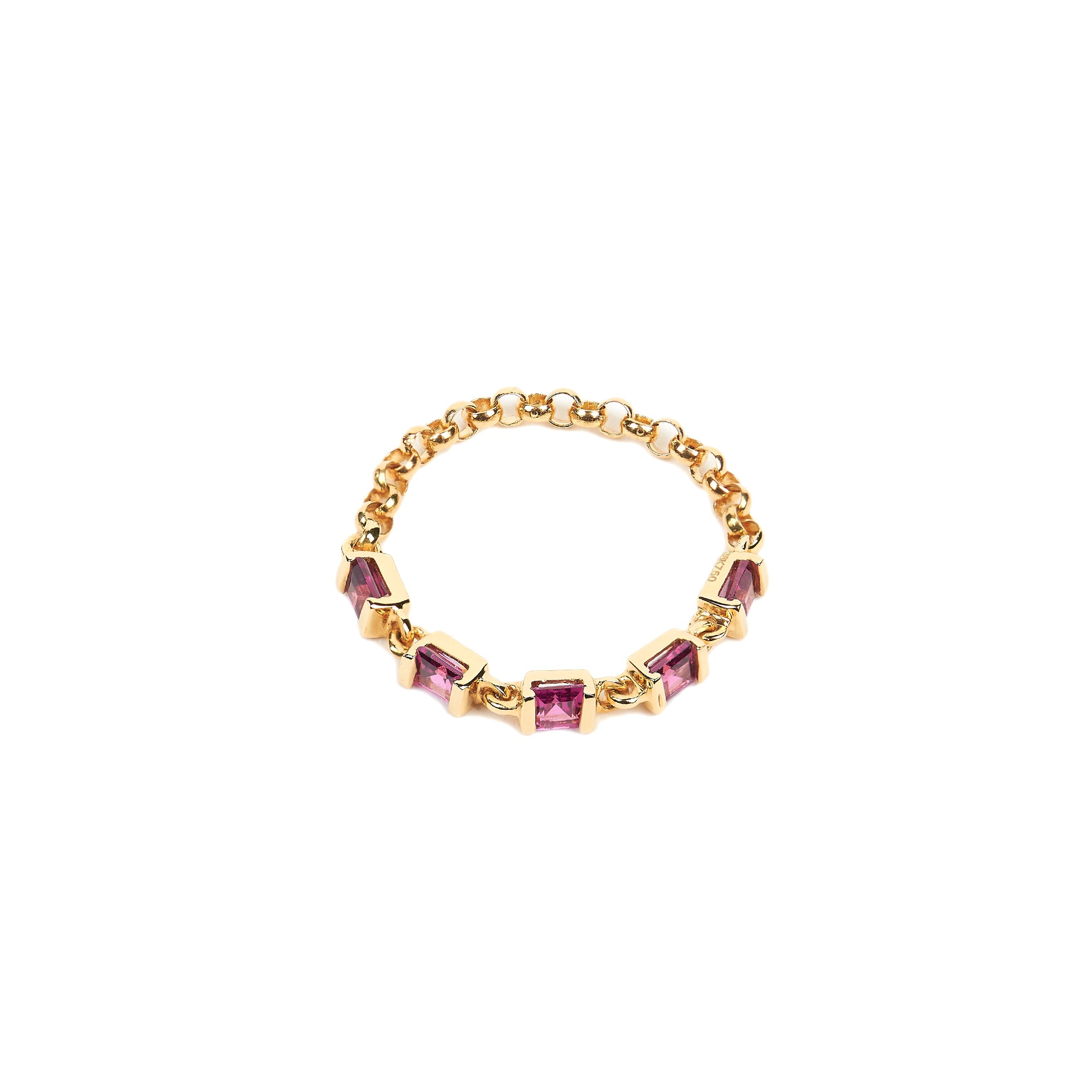 Rhodolite Garnet Chain Ring