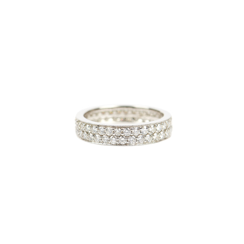 Double Eternity Diamond Ring